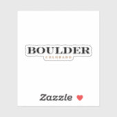 Sticker Boulder Colorado (Feuille)