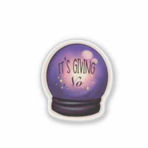 Sticker Boule de cristal impertinente : c'est niet