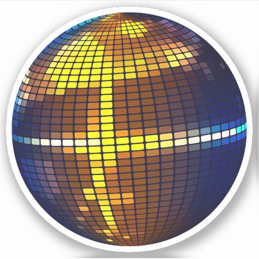 Sticker Boule Disco (Devant)