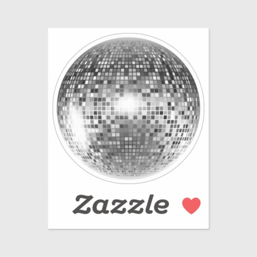 Sticker Boule Disco (Feuille)