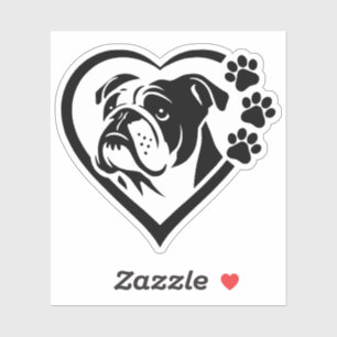Sticker Bouledogue