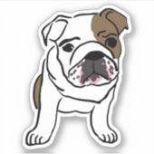 Sticker bouledogue (Devant)