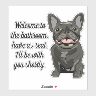 Sticker Bouledogue français bringé