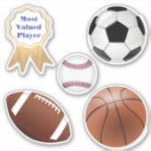 Sticker Boules de sport (Devant)