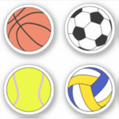 Sticker Boules sportives (Devant)