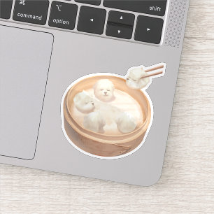 Sticker Boulettes Bichon : Xiao Long Bao Dim Sum Art migno