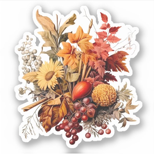 Sticker Bouquet d'automne (Devant)