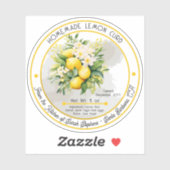 Sticker Bouquet de citron curd fait maison (Feuille)