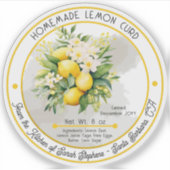 Sticker Bouquet de citron curd fait maison (Devant)