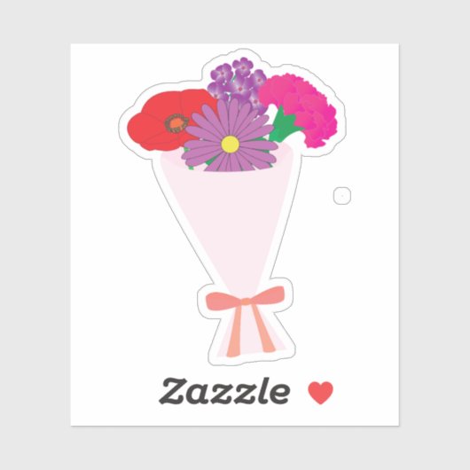 Sticker Bouquet de fleurs (Feuille)