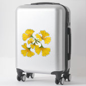 Sticker Bouquet de fleurs jaune vif (Sur valise)