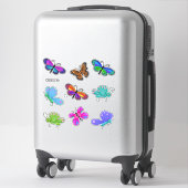 Sticker Bouquet de papillons Whimsical et mignon (Sur valise)