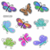 Sticker Bouquet de papillons Whimsical et mignon (Devant)