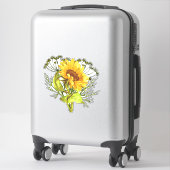 Sticker Bouquet de tournesol (Sur valise)