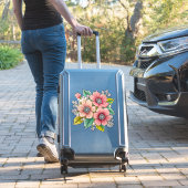 Sticker Bouquet floral coloré (Valise Insitu)