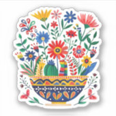 Sticker Bouquet Floral mexicain (Devant)