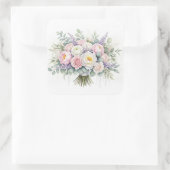 Sticker Bouquet Mariage Pastel Aquarelle (Sac)