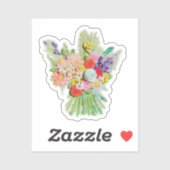 Sticker Bouquet Vert Pour Les Amateurs De Fleurs (Feuille)