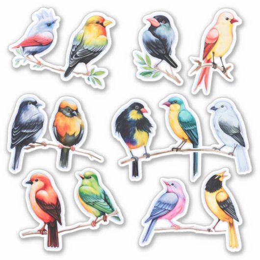 Sticker Bouteille d'aquarelle (Devant)