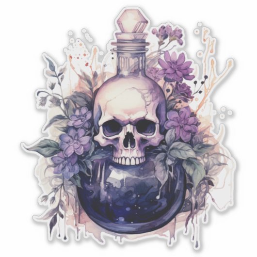Sticker BOUTEILLE DE POTION [1 violet] (Devant)