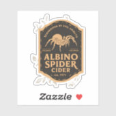 Sticker Bouteille de potion de l'Albino Araignée d'Hallowe (Feuille)