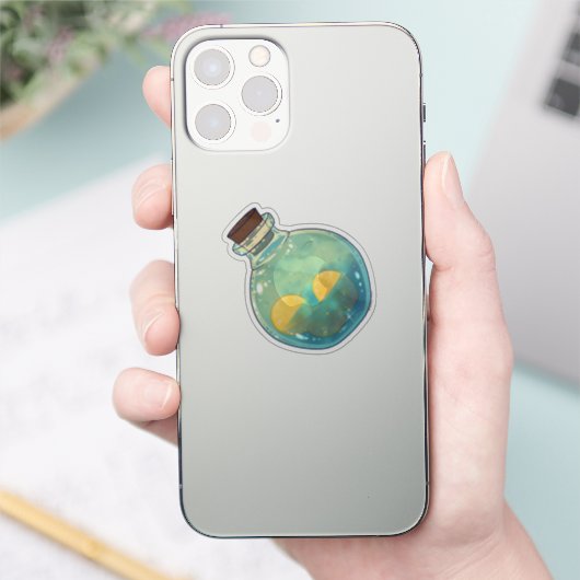 Sticker Bouteille de potion - Mousse de citron (Téléphone)