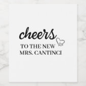 Sticker bouteille de vin personnalisé Étiquette (Étiquettes simples)