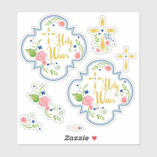 Sticker Bouteille d'eau (Feuille)