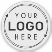 Sticker Bouteille d'eau de marque de l'entreprise Clear (Devant)