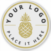 Sticker Bouteille d'eau de marque pour logo professionnel (Devant)