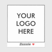 Sticker Bouteille d'eau du logo de l'entreprise personnali (Feuille)