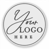 Sticker Bouteille d'eau du logo de l'entreprise personnali (Devant)