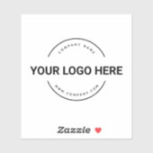 Sticker Bouteille d'eau professionnelle logo (Feuille)