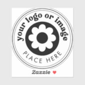 Sticker Bouteille d'eau professionnelle logo (Feuille)