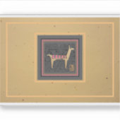 sticker bouteille d'eau vinyle Llama Whimsical (Devant)