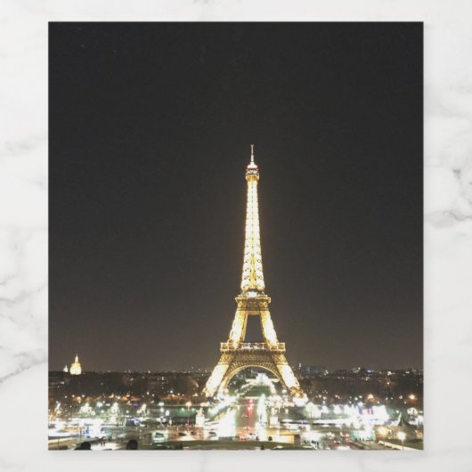 Sticker Bouteille Vin Paris (Étiquettes simples)