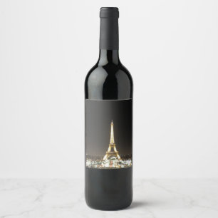 Sticker Bouteille Vin Paris