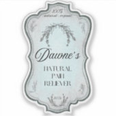 Sticker Bouteille vintage de jarre d'antiquité (Devant)