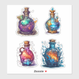 Sticker Bouteilles de potion magique