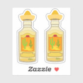 Sticker Bouteilles Tequila (Feuille)