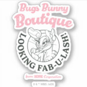 Sticker Boutique BUGS BUNNY™ - Fab-U-Lash à l'air ! (Devant)