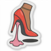 Sticker Bouton dans la gomme (Devant)