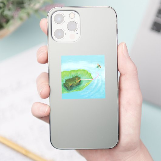 Sticker Bouton de capture de grenouille (Téléphone)