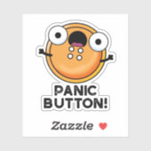 Sticker Bouton de panique amusant jeu de couture (Feuille)