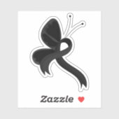 Sticker Bouton de ruban Black Awareness (Feuille)