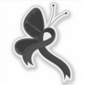 Sticker Bouton de ruban Black Awareness (Devant)