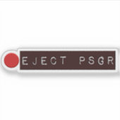 Sticker Bouton Éjecter un véhicule espion passager (Devant)