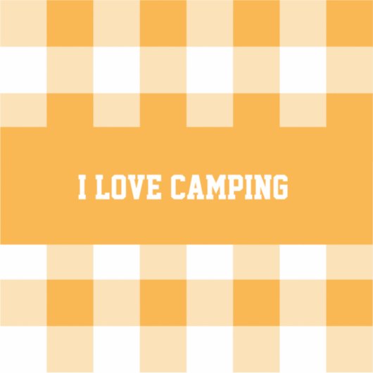 Sticker Bouton En vichy Motif (Devant)