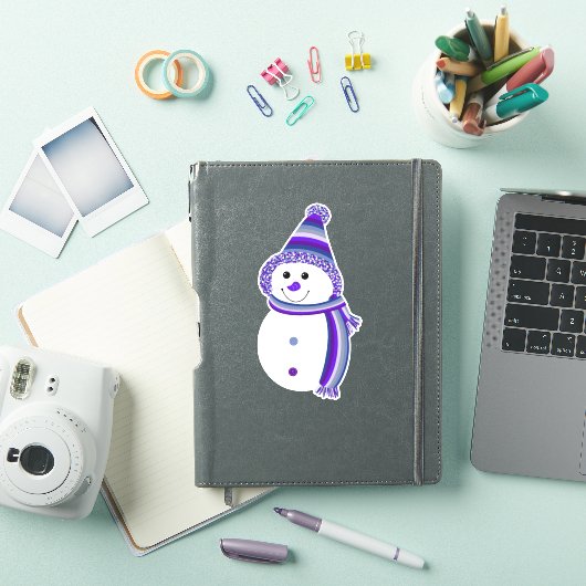 Sticker Bouton Lesbian Pride Snowman Snowperson Drapeau (Couverture iPad)