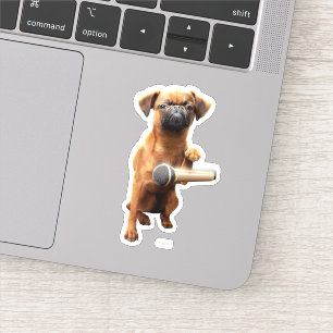 Sticker Bouton Puggle